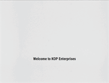 Tablet Screenshot of kopenterprises.com